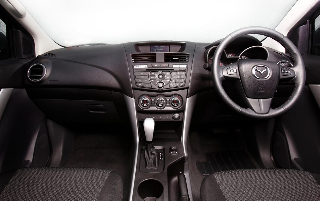 Inside the Mazda BT-50. Inside the Mazda BT-50.